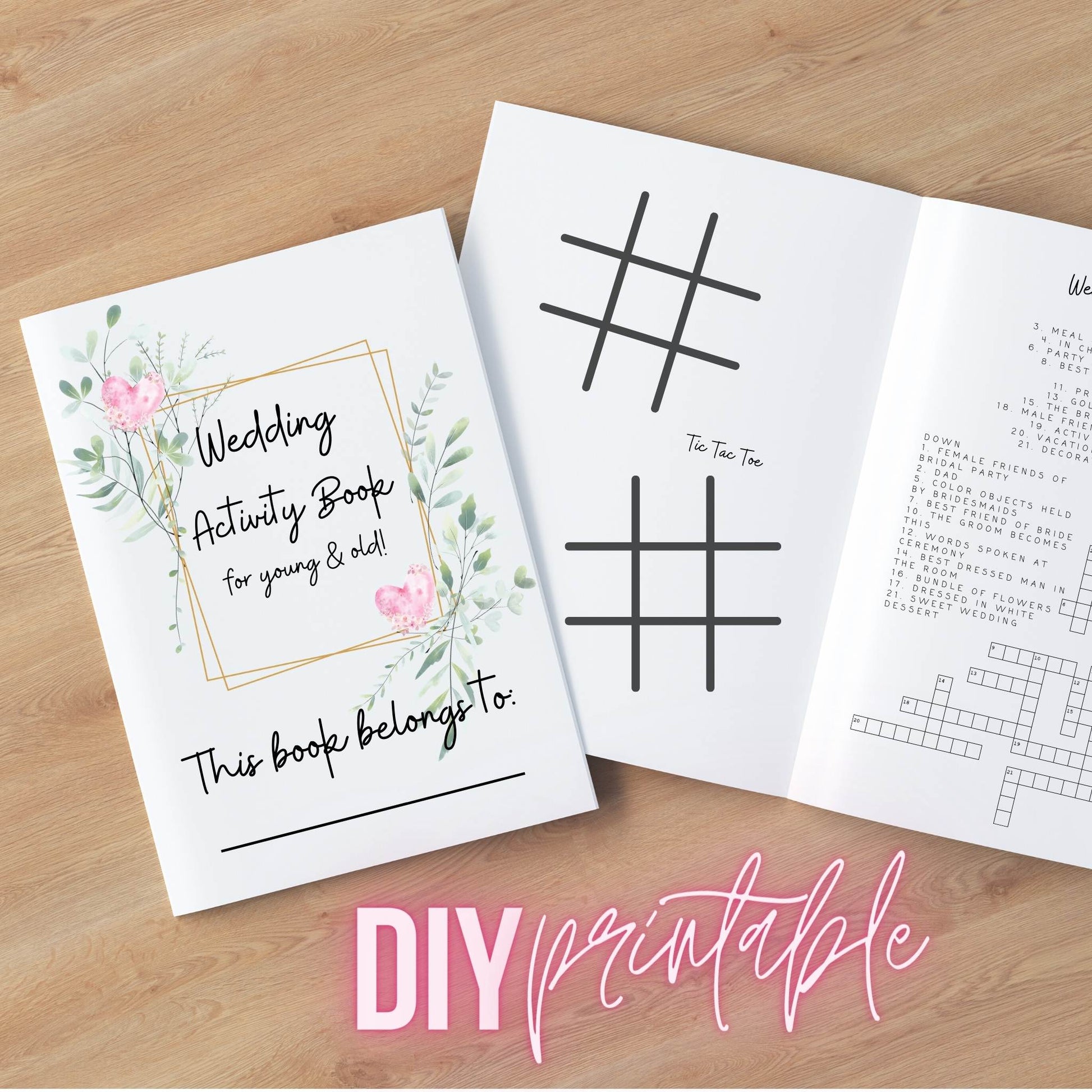 Printable Kids Wedding Activity Book