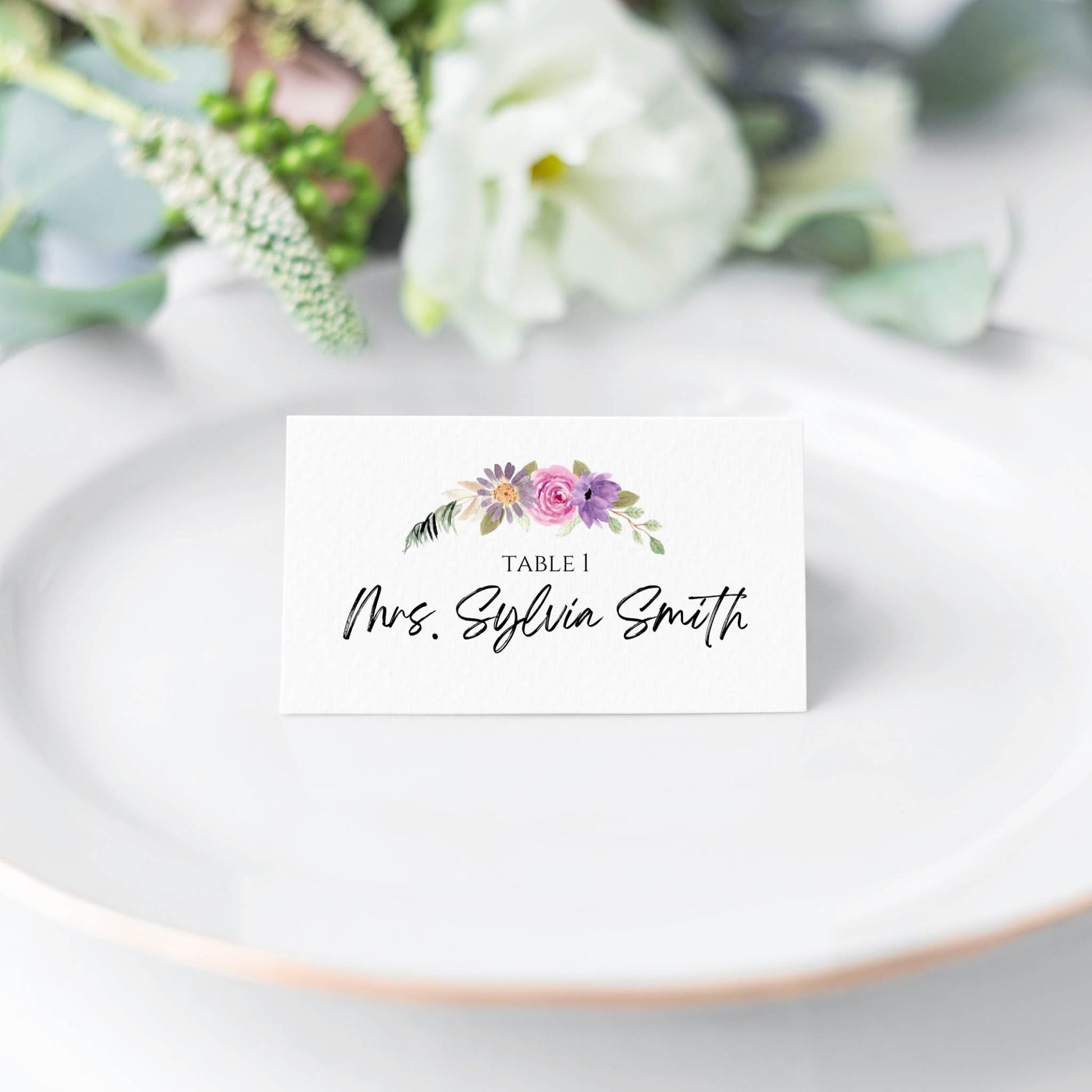PRINTED Wedding Place Cards, Escort Cards